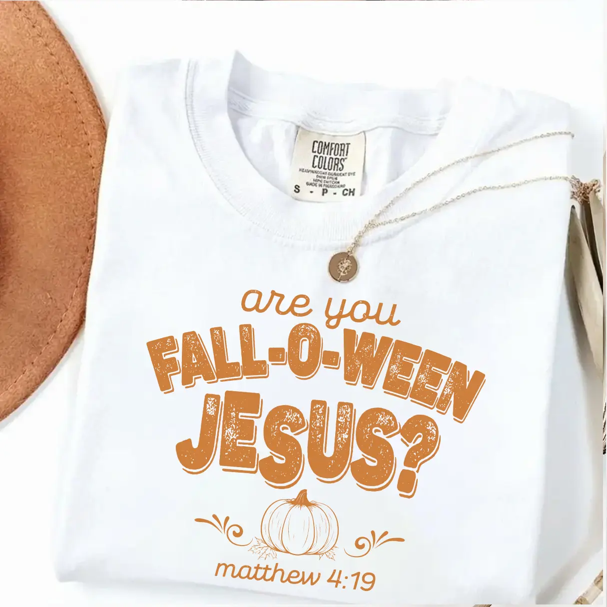 Comfort Colors Retro Fall Religious Shirt, Are You Fall-O-Ween Jesus Tee, Womens Christian Shirt, Follow Jesus Shirt, Bible Matthew Shirt, Cute Thankful Shirt Unisex Womenswear Graphic Tops
