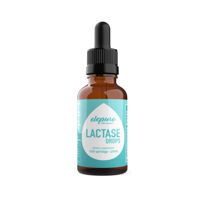 Lactose Intolerant Enzyme Drops – All-Natural, 100 Servings for Dairy Relief Milk Dietary