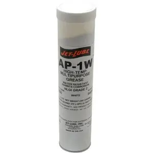 Jet-Lube High Temperature White Grease, 14 oz Cartridge, NLGI Grade 2, 550°F Max Temp, 31650 – for Cycling & Outdoor Leisure Equipment Maintenance