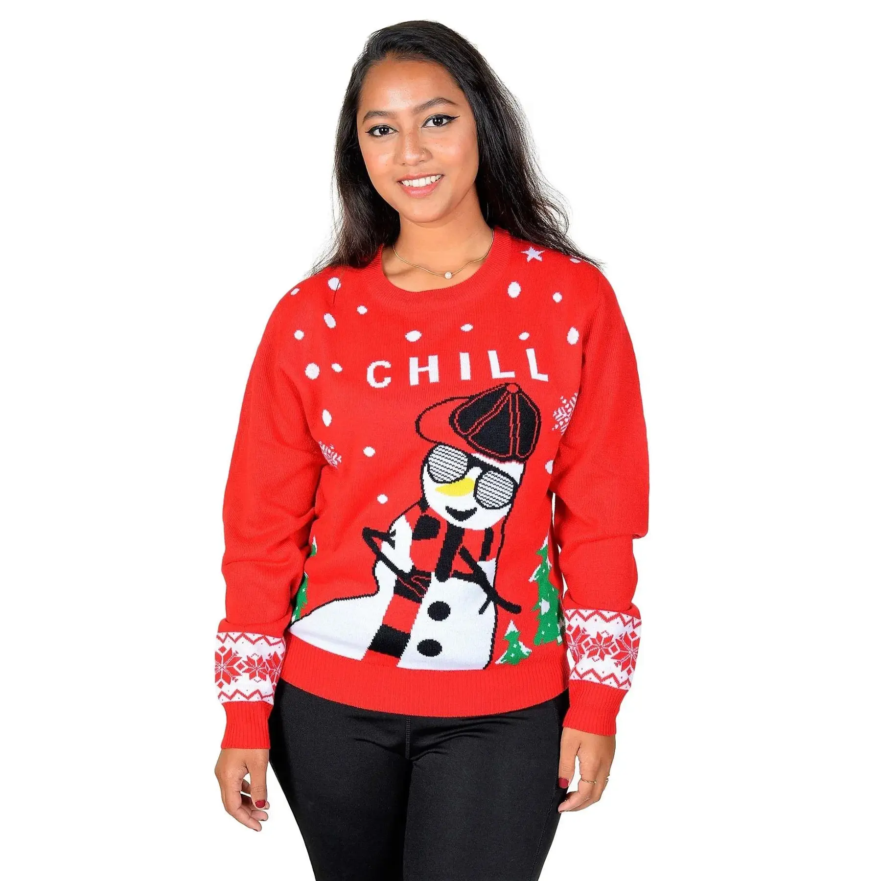 KESIS Women Ugly Christmas Sweater - Cute Funny Acrylic Holiday Pullover Fun Festive Xmas Jumper 2XL C2 Pacific LLC