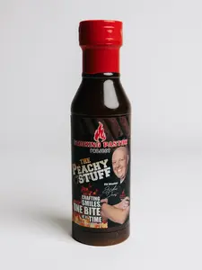 The Smoking Pastor Project The Peachy Stuff BBQ Sauce - Perfectly Balanced Peach Sweetness with Tang & Smoke for Pork Chicken Ribs Wings
