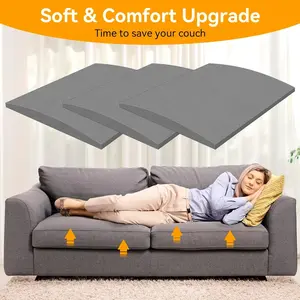 Arc-Shaped Sofa Cushion Support Pad, High Density Sponge Filled, Curved Board for Sofa Seats, Improve Comfort, Furniture Seat Pad