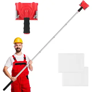 Paint Edge Trimmer + 2 Replace Pads - Adjustable 35.4-78.7 Inch Spliceable Pole, Ceiling & Corner Painting Includes Replaceable Paint Pads Professional Paint Edger for Clean Sharp Lines