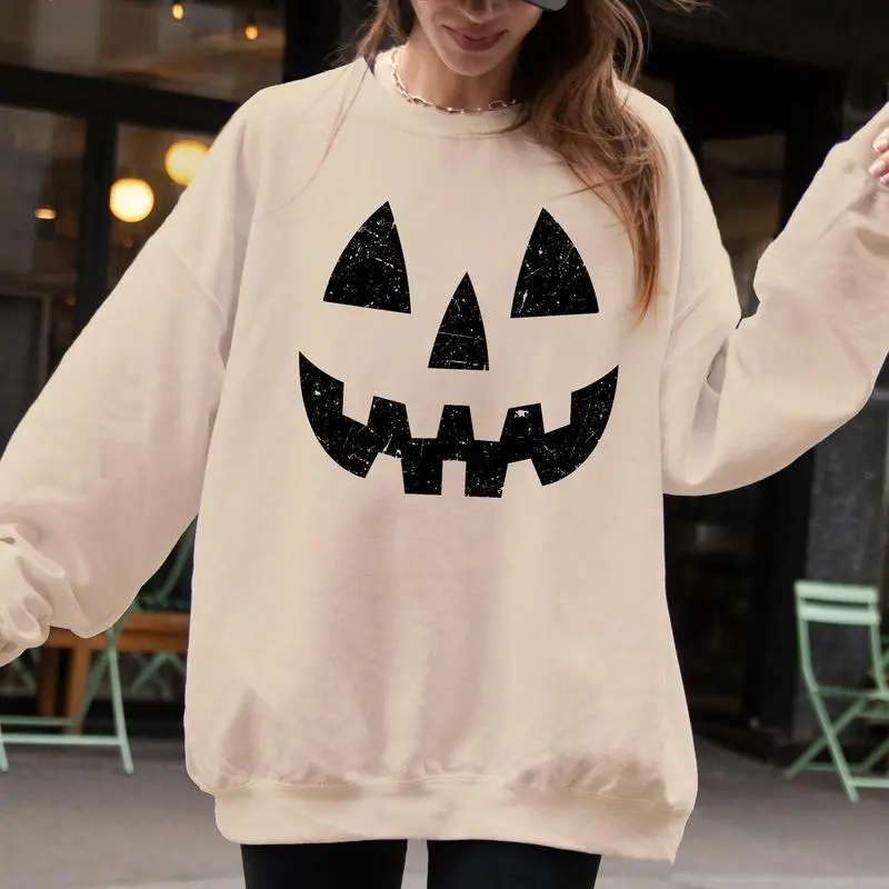 Jack-O-Lantern, Pumpkin, Cute, Halloween, Spooky, Trick Or Treat Costume, Witch Sweatshirt Jack-O-Lantern, Pumpkin, Cute, Halloween, Spooky, Trick Or Treat Costume, Witch Sweatshirt