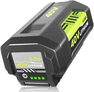 40v 6000mAh OP4026A Replacement for Ryobi  Battery Lithium Compatible with Ryobi 40Vlot Battery OP4026A OP4015 OP4040 OP40201 OP4050A OP4015 OP40261 OP4030 OP40401 OP4060 Power Tools (Green)