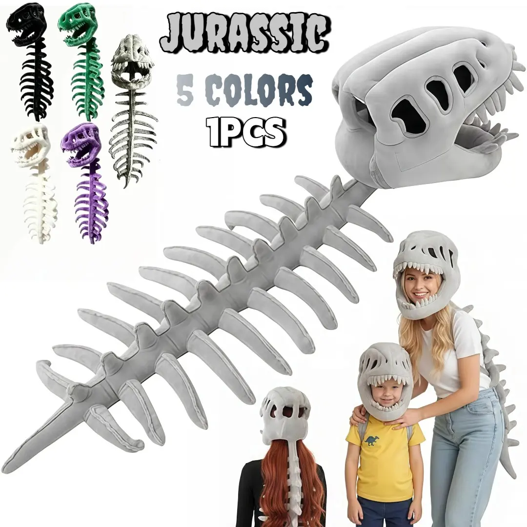 5Colors Dinosaur Skeleton Costume-Parent-Child Matching Apparel-3D Spinosaurus Skull Mask, Party Favors, Halloween, Birthday Gifts