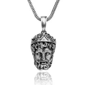 Poseidon Head Necklace