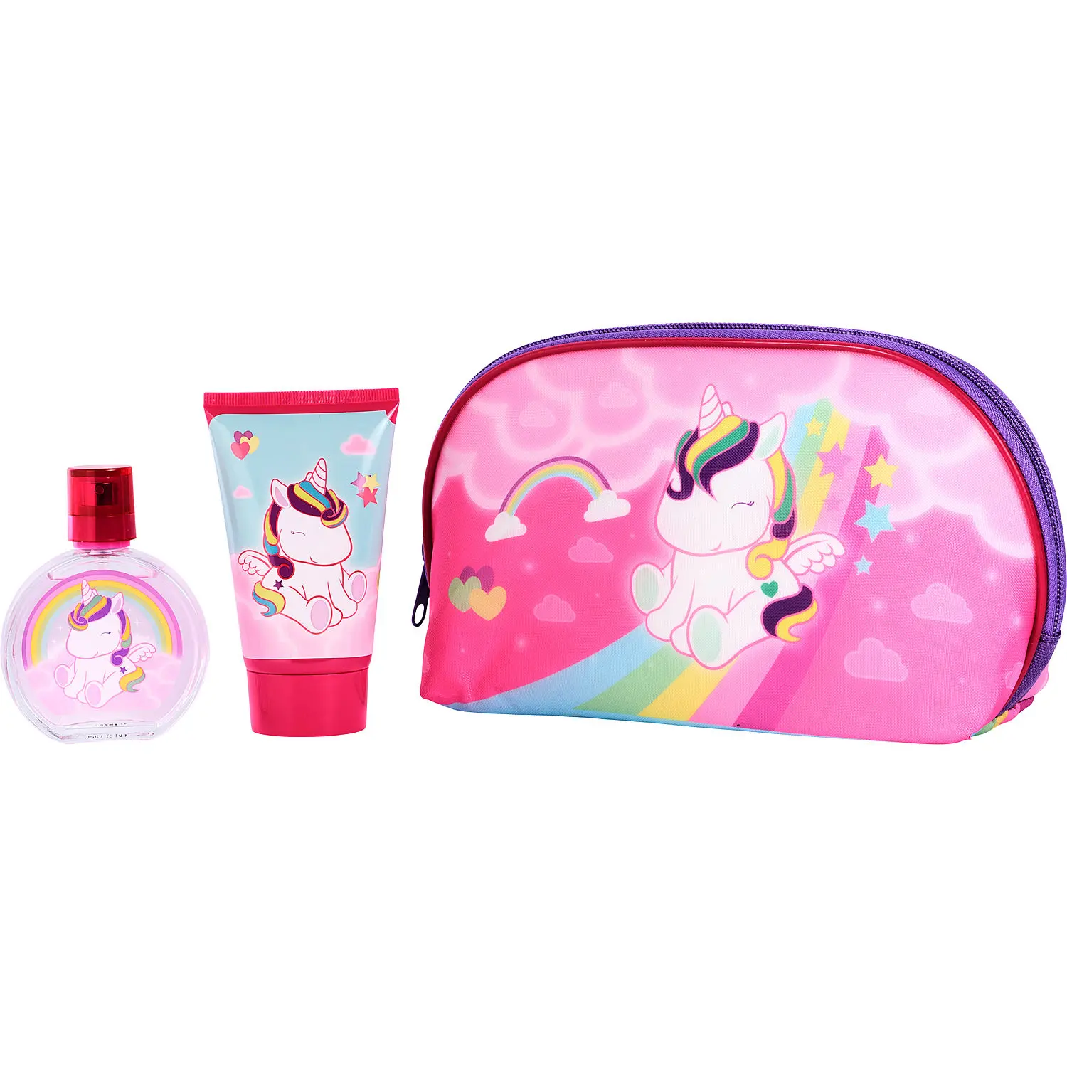 Eau My Unicorn Set-Edt Spray 1.7 Oz & Shower Gel 3.4 Oz & Bag For Women