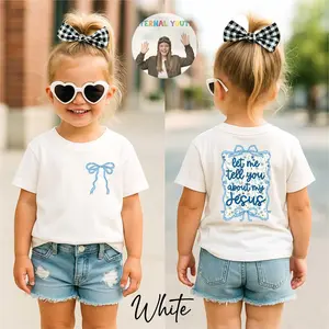 Love like Jesus Kids T-Shirt, Christian Youth Shirt, Faith Shirt, Jesus Coquette Bows Toddler Shirt, Religious Kids Tee, Bible Verse Shirt
