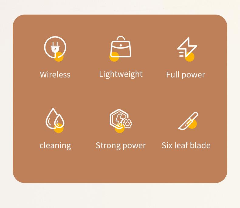 Kitchen Electric Juicer USB Charging Wireless Juices Blender Fruit Orange Mixer Squeezer Machine Ice Crush Cup Food Processor