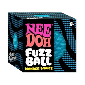 Fuzz Ball - Sensory Toy with a Velvet Texture and Soft Cloud Squish - Wavy Pattern You Can See and Feel - Ages 3 and Up - Color May Vary; One Per Pack (Wonder Waves)