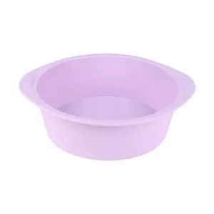 Round Silicone Cake Mold Steamer Tray High Temperature Resistant Baking Tool, Durable Non-Stick Bakeware for Home Kitchen Use