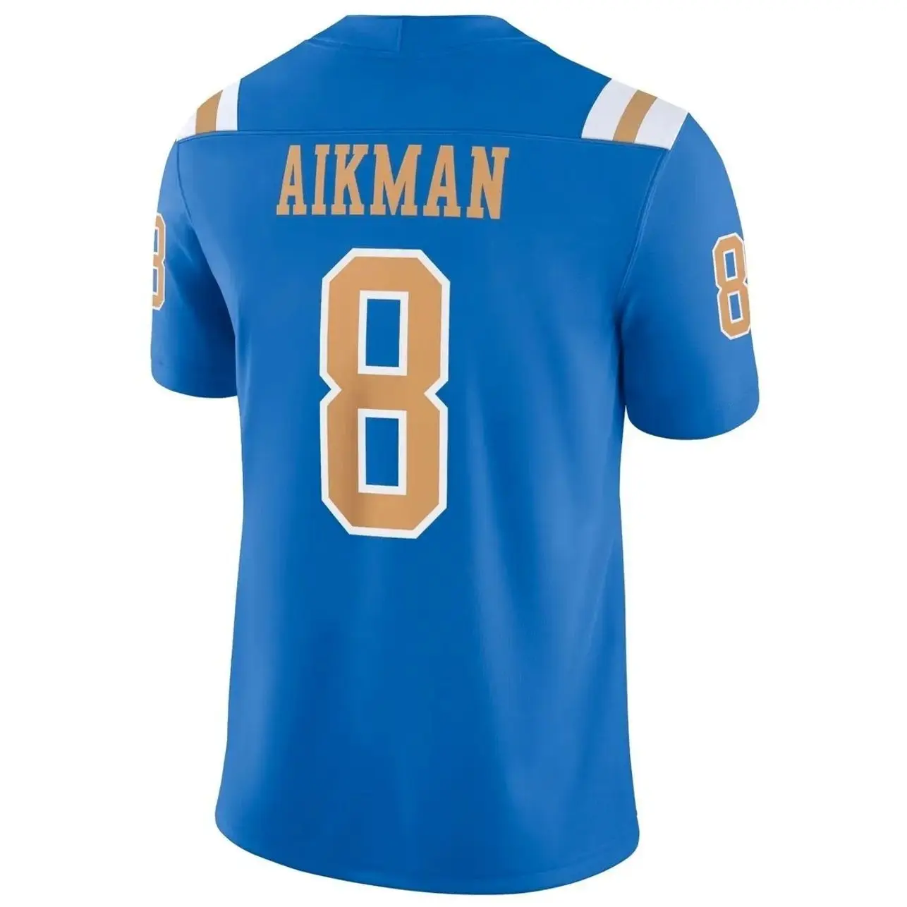 Troy Aikman UCLA Unisex Athletic Fan Shirt Breathable Game Day Apparel Alumni Player Game Jersey - Blue