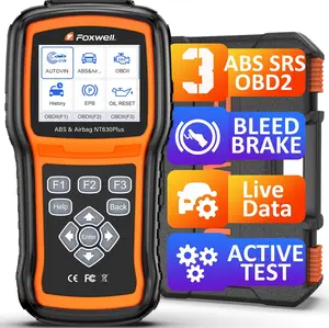 FOXWELL NT630 Plus OBD2 Scanner with ABS and SRS, 2025 ABS Auto Bleed Scan Tool Brake SRS Scanner Live Data, Car Code Reader Diagnostic Tool Bidirectional Scanner with SAS Oil Light