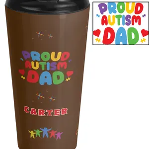 Proud Autism Dad Coffee mug, Gift for dad, Christmas gift, ASD Awareness, Autism Dad, Travel Mug