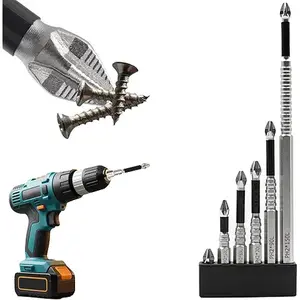 High-Magnetic Screwdriver Drill Bit,k5 impact resistant non slip bit,Strong Magnetic Durability Screwdriver Drill Bit Set,Anti-Slip Magnetic Electric Screwdriver Set