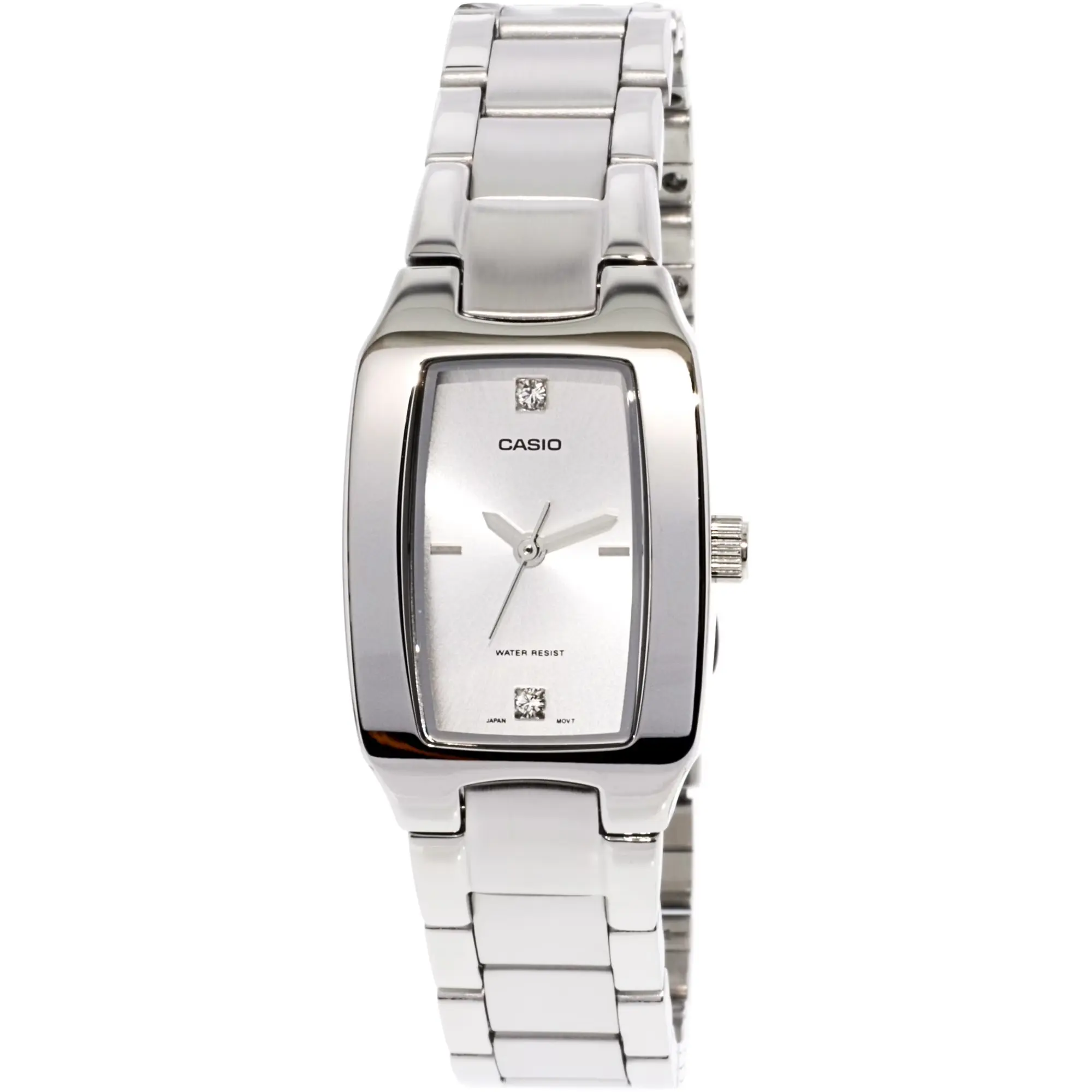 Casio Women’s Stainless Steel Rectangular Analog Watch with Silver Dial - LTP-1165A-7C2D