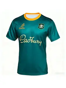 2026 Summer Australia New Men's Rugby Training T-shirt, Casual and Breathable Top, Unisex Sports Quick-drying T-shirt
