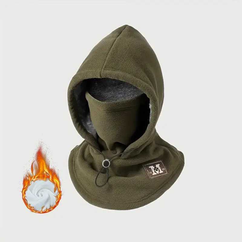 2PCS/1PC  Thickened face mask, winter polar fleece mask, suitable for both men and women, can be used as a face mask, hat, scarf, or hooded garment.