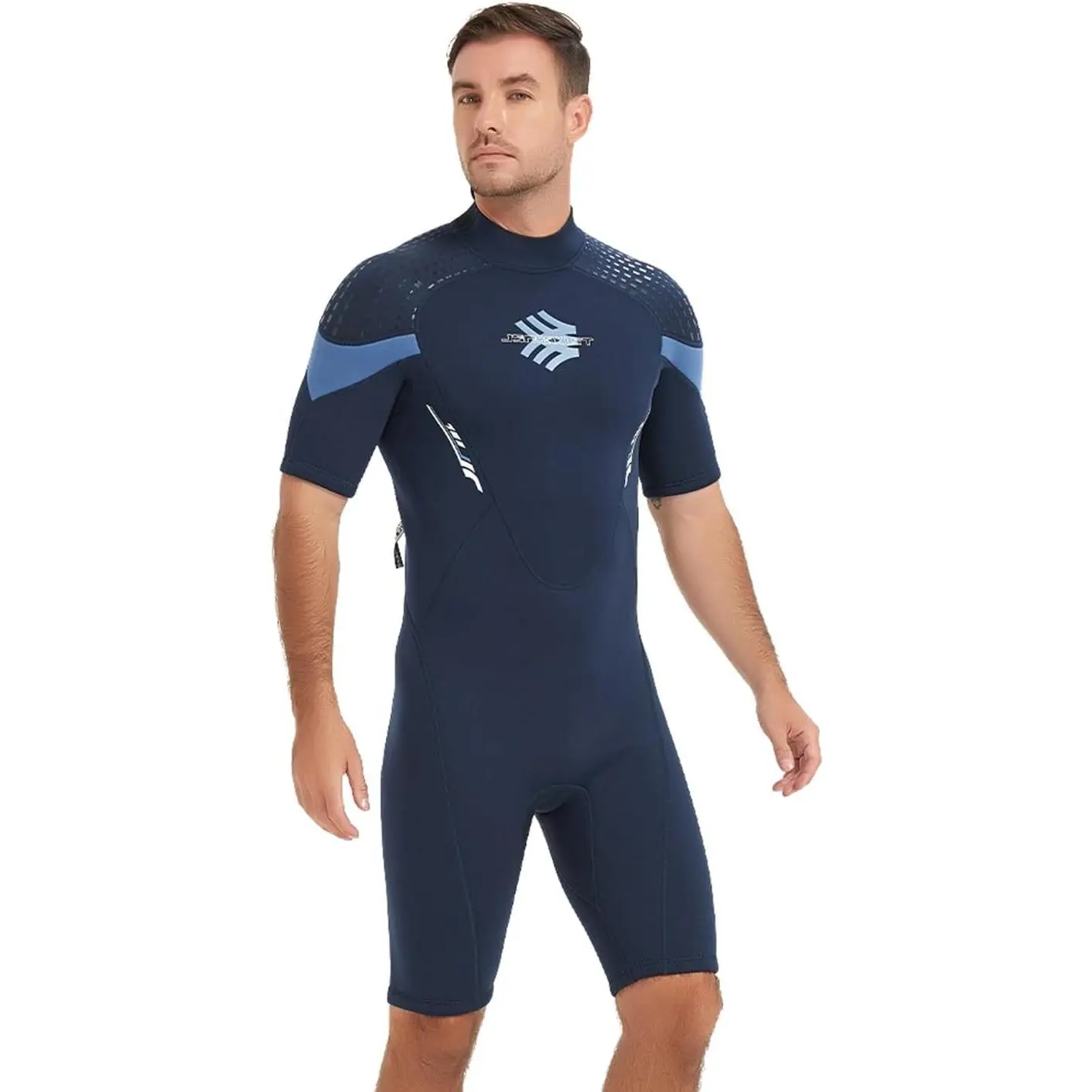 Wetsuits for Men, 3mm Back Zipper Neoprene Diving Suits for Diving Snorkeling Surfing Swimming
