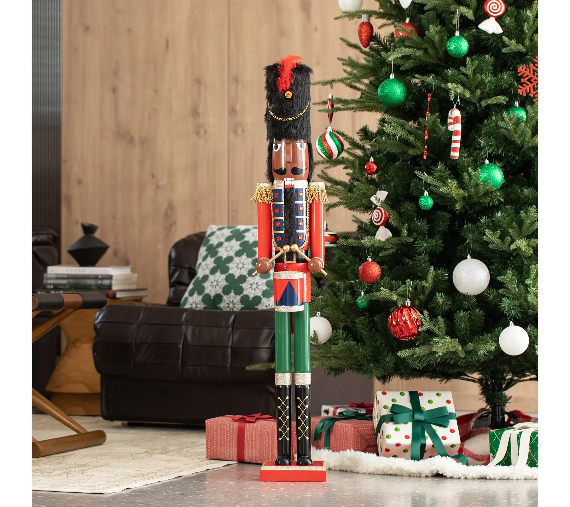 Glitzhome 42"H Wooden Christmas A Soldier Nutcracker Glitzhome 42"H Wooden Christmas A Soldier Nutcracker