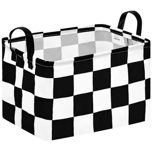 Storage Bin for Shelves Rectangle Closet Baskets Foldable Box with Handles, Gray Storage Bins, Storage Boxes for Home Office Car Dormroom