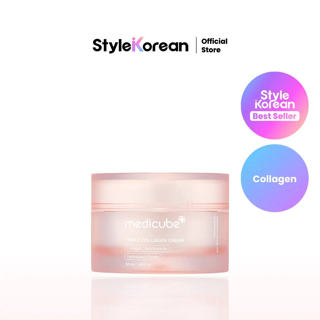 [Official Medicube Partner] Triple Collagen Cream 4.0 50ml - Boosts Elasticity, Wrinkle Care, Pore care