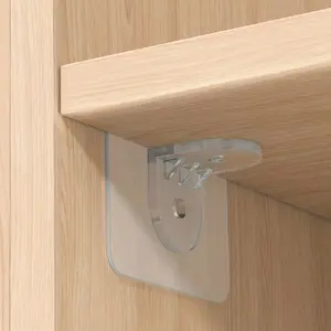 10pcs Shelf Support Nail, Self Adhesive Bracket, Shelf Board Supporter, Strong Partition Pin For Home Wardrobe Cabinet Bookshelf