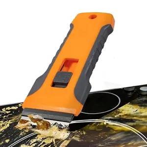 Window Glass Scraper Tool with 20 Replacement Blades, Extendable Scraper for Windows, Car Glass, Adhesive Removal, Paint, Stickers, Labels