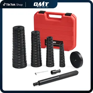 【SummerVibes】Orion Motor Tech 52-in-1 Custom Bushing Driver Tool Set and Transmission Wheel Axle Bearing Race Seal Installer Remover, Bush Removal Puller Bearing Press Tool Kit, 18-65mm & 74mm Metric Discs Bush Removal Puller Bearing Press Tool Kit