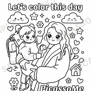 Turn 5 Custom Photo Coloring Pages