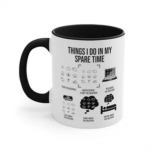 Funny Weather Themed Meteorology Coffee Mug, Weather Forecast Weatherman Drinking Cup, Sarcastic Inspirational Birthday Gift for Meteorologist Climatologist Future Meteorologist Weather Lover, Ideal Present for Friend Coworker Him Her
