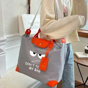 "don't Touch My Bag" Slogan Handbag, Oxford Fabric Travel Backpack, Large Capacity Crossbody Bag, Multiple Colors Available