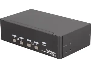 StarTech.com SV431DD2DUA 4-Port Dual KVM Switch with Audio for DVI Computers - Built-in USB Hub