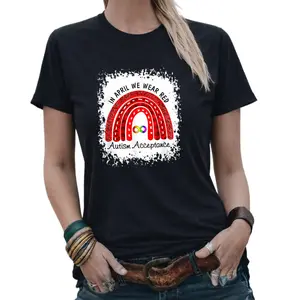 April Wear Red Autism Acceptance T-Shirt – Support Awareness with Style