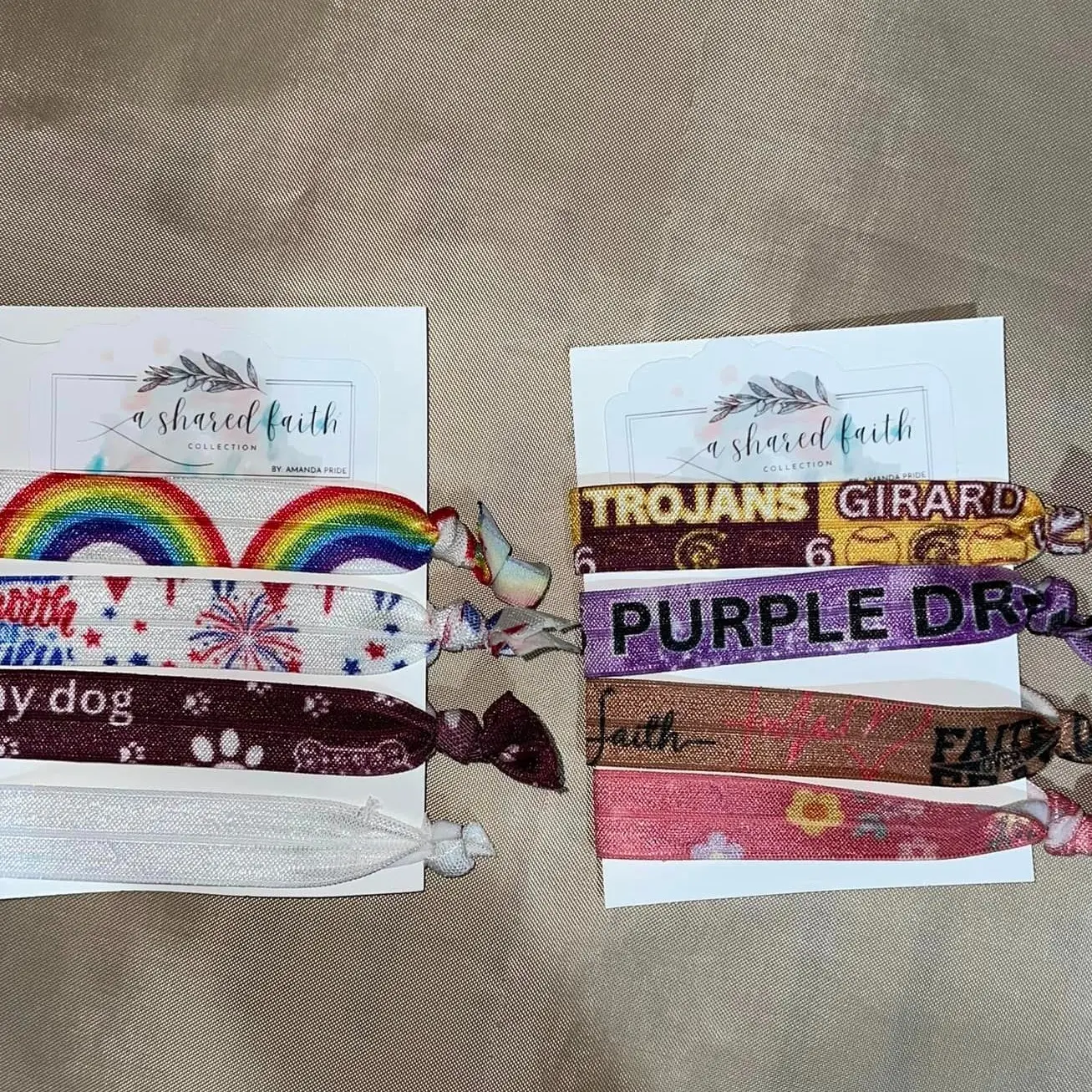 Customized, elastic, bracelets, faith, birthday, gift, hair ties, sports, sublimation,