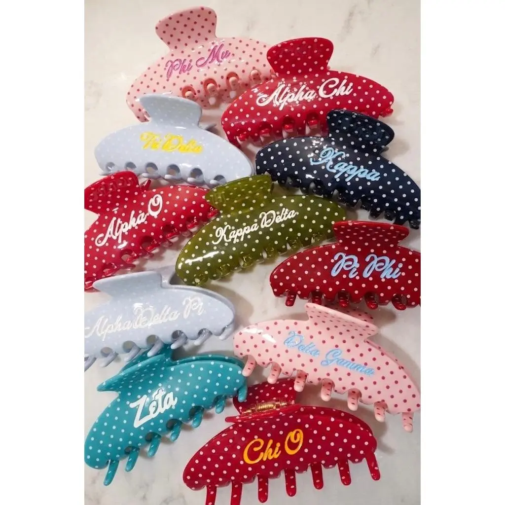 Sorority Greek Hair Clips