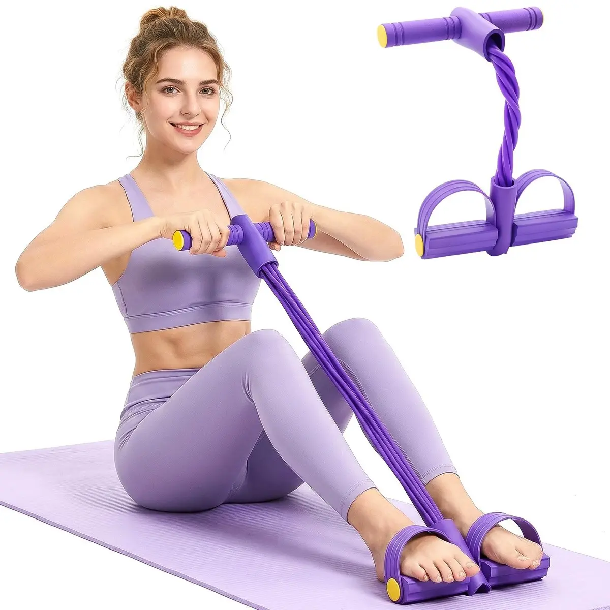 Purple Resistance Bands for Strength Training - Ideal for Home Workouts & Fitness Enthusiasts