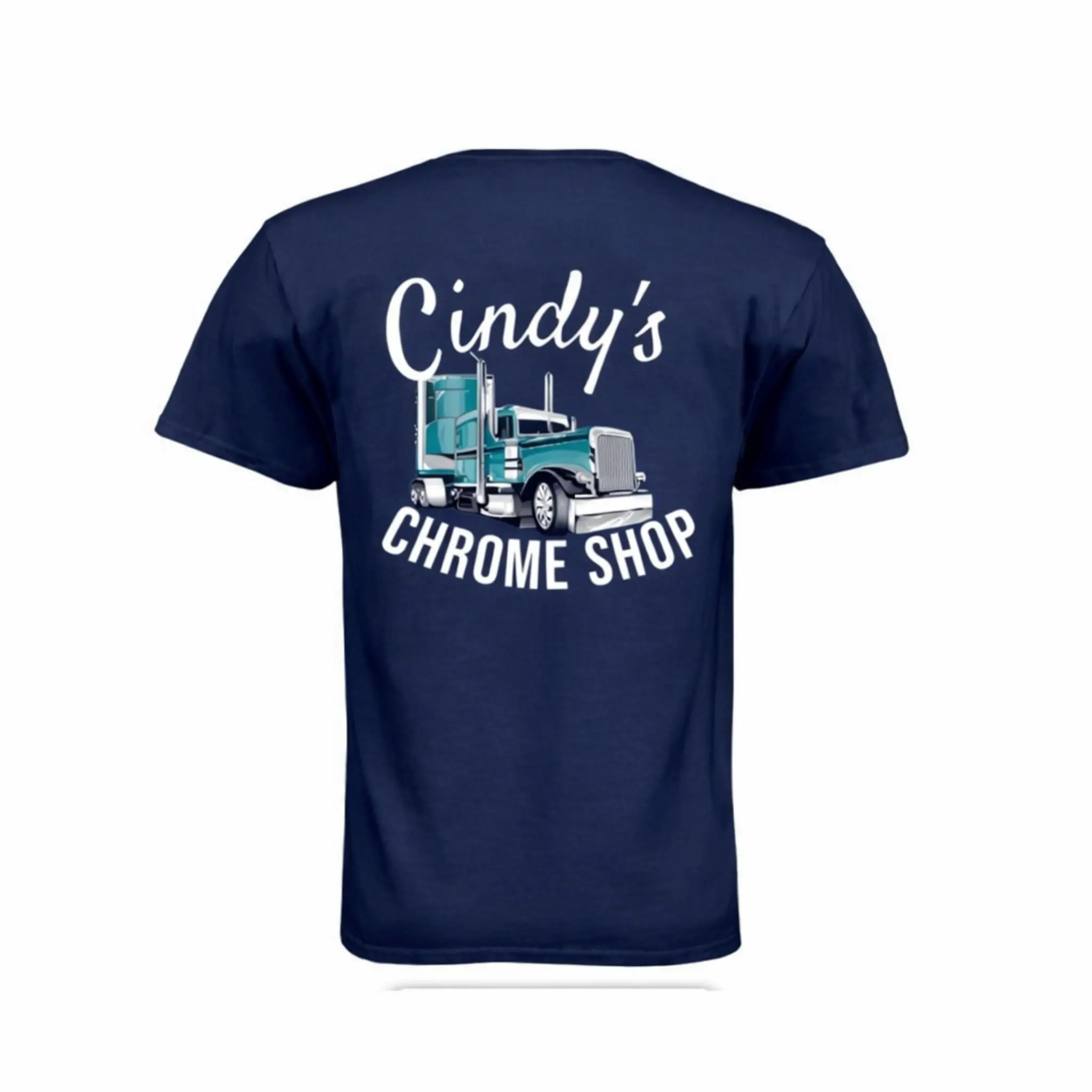 The New Vernon Truck Wash - Cindy’s Chrome Shop Logo Short Sleeve T Shirt, Tshirt, Shortsleeve