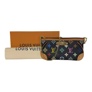 Pre-owned Louis Vuitton Canvas Shoulder Bags x Takashi Murakami Multicolor Monogram Milla Pochette