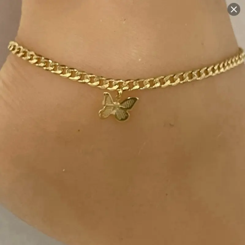 14k Gold Plated Anklet 9” inches