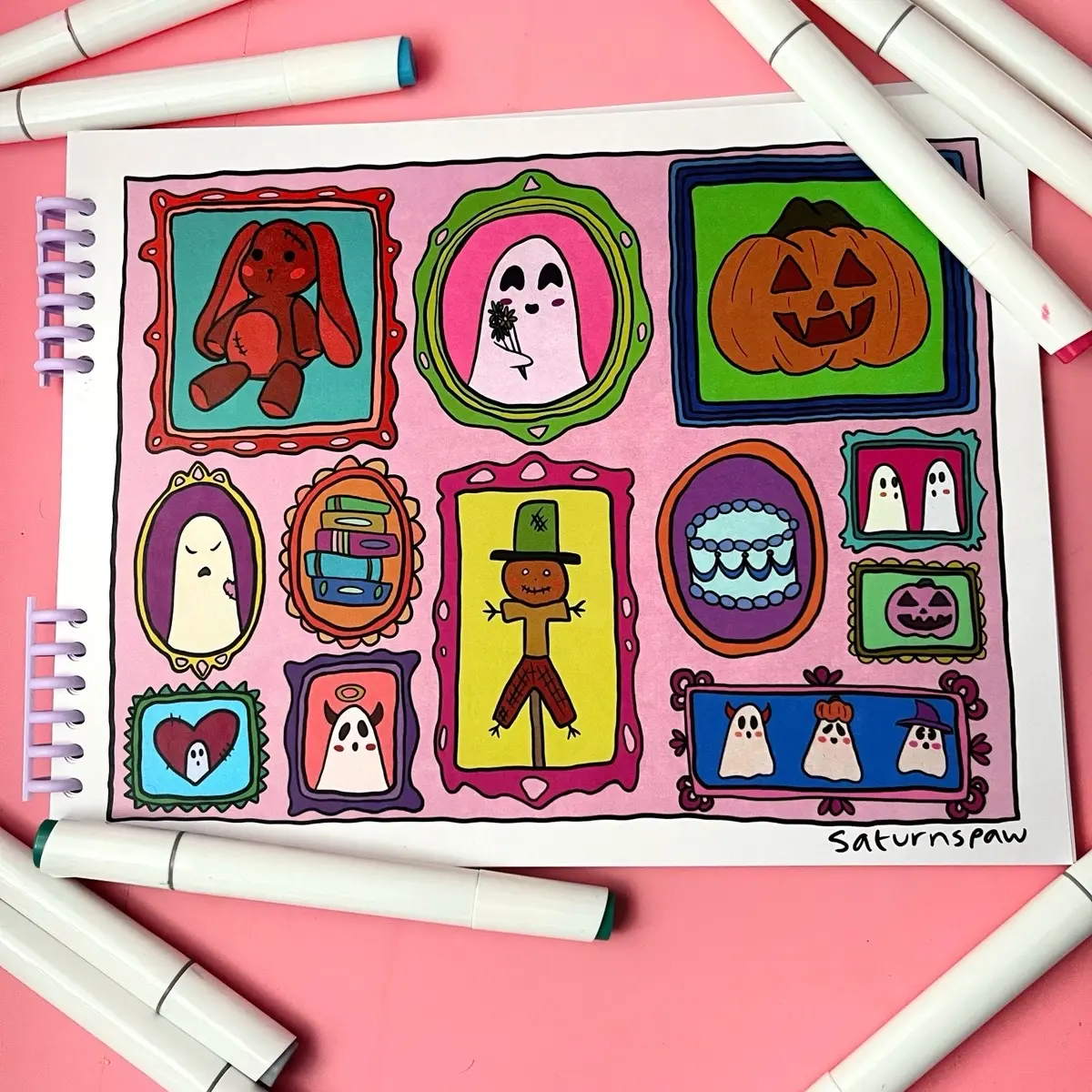 Boo’s Halloween Adventures: Spooky Coloring Book for Adults and Kids! Featuring Pumpkins, Ghosts, Witches and More!