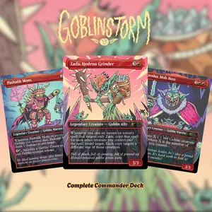 Proxy 100+ Commander Deck – Goblin Storm Chaos Theme | Aggro Swarm & Explosive Combo Strategy | Ready to Play | Premium Print | Collector Gift