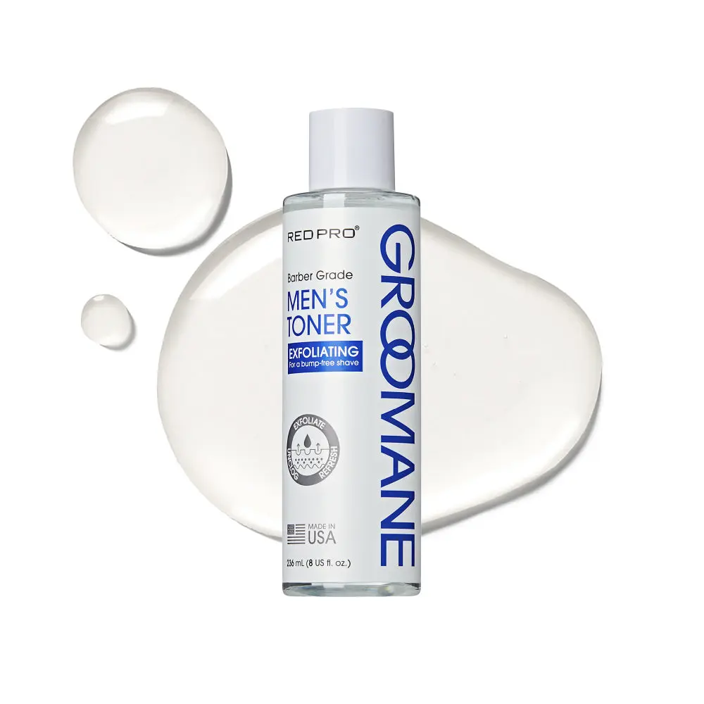 Red PRO Groomane Men’s Exfoliating Toner with Salicylic Acid