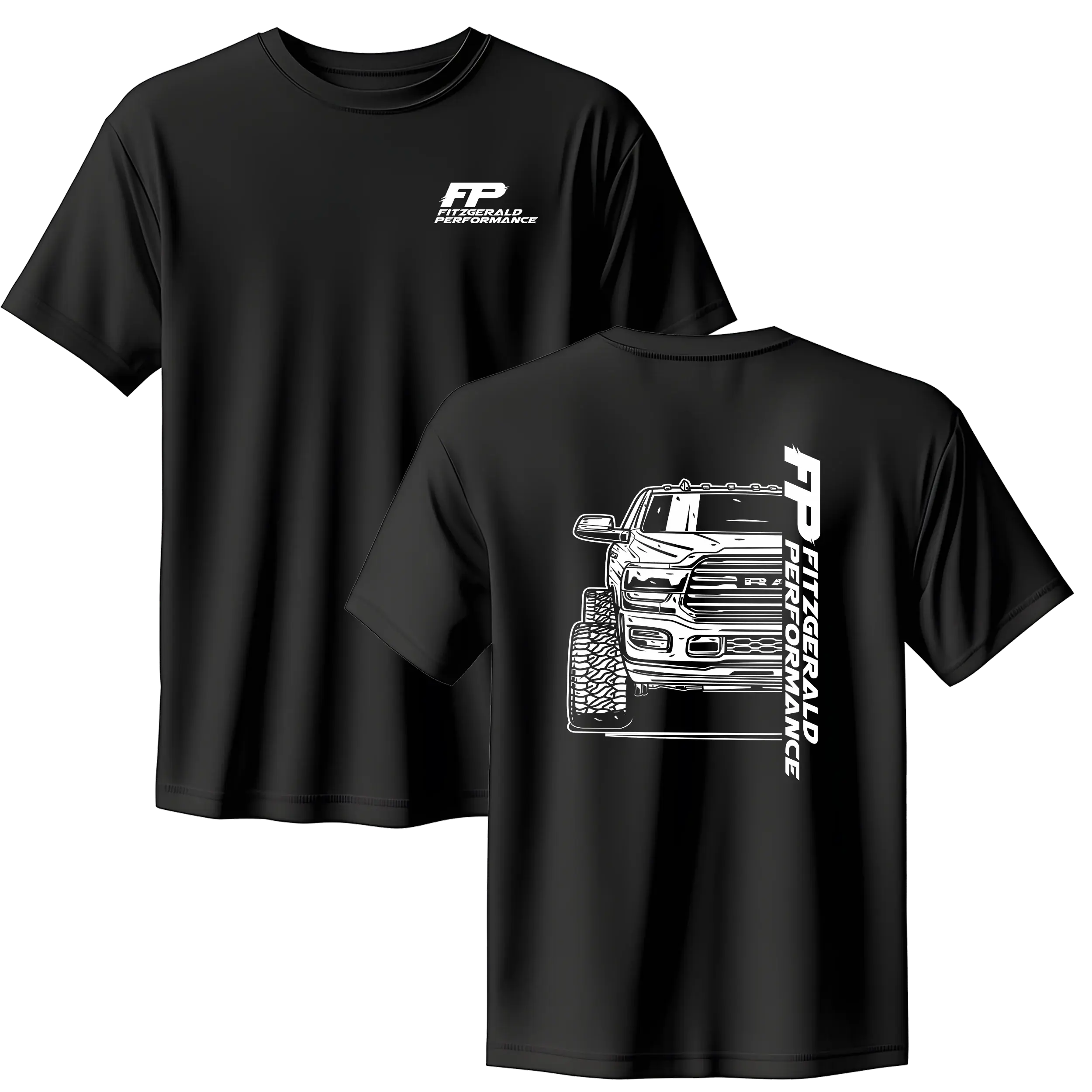 Truck Line Graphic Tee 100% cotton – Diesel Mechanic Inspired Top with Lifted Truck Design, Unisex Streetwear, Perfect Gift for Auto Enthusiasts