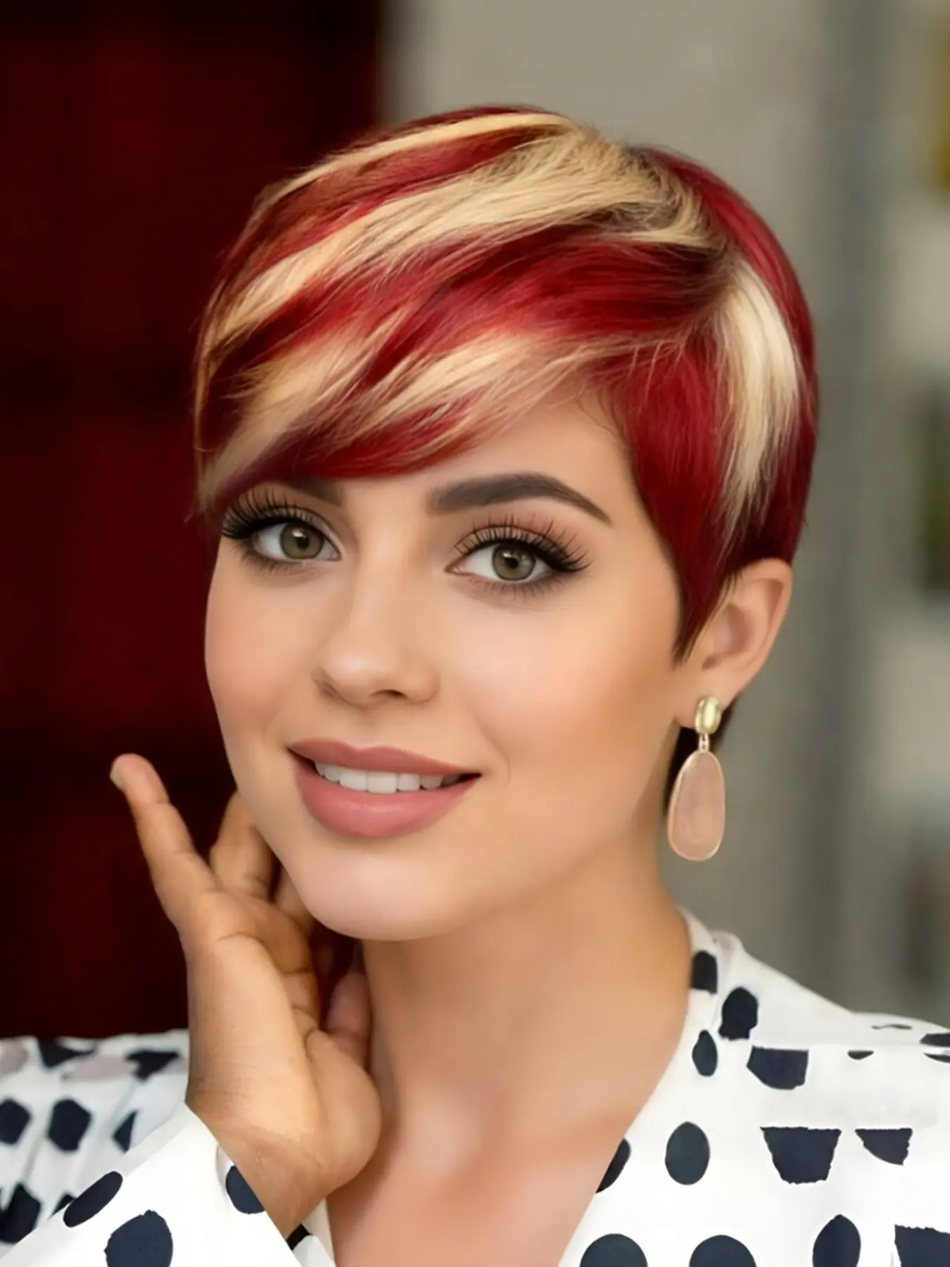pixie wig Women's Short Straight Natural Human Hair Wig, Pixie Cut Wigs, Layered Pixie Cut Design, Natural Looking Wigs, Machine Made Daily Party Use Stylish Gift Glueless Wig for Women
