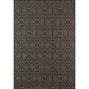 Momeni Baja BAJ-4 Charcoal Contemporary Machine Made Rug