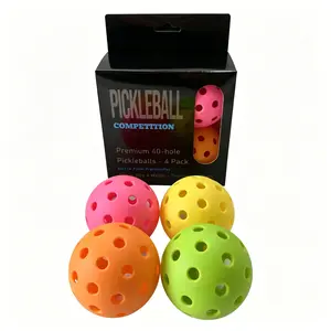 Pickleballs 4 Pack - All-Weather Durable Pickle Balls, Perfect for Indoor & Outdoor Training, Competition & Casual Play