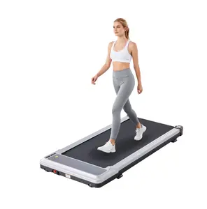 Walking Pad Treadmill,Ultra-Thin Under Desk Treadmill for Home/Office, Quiet Portable Walking Machine with Remote Control & LED Display,Silver