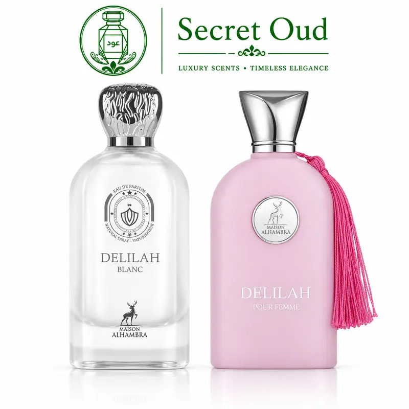 Women's 2-Piece Citrus Floral Woody EDP Fragrance Set - Delilah Blanc, Delilah Pour Femme, Floral Scents Perfume, Long-Lasting Women's Perfume for Daytime Wear